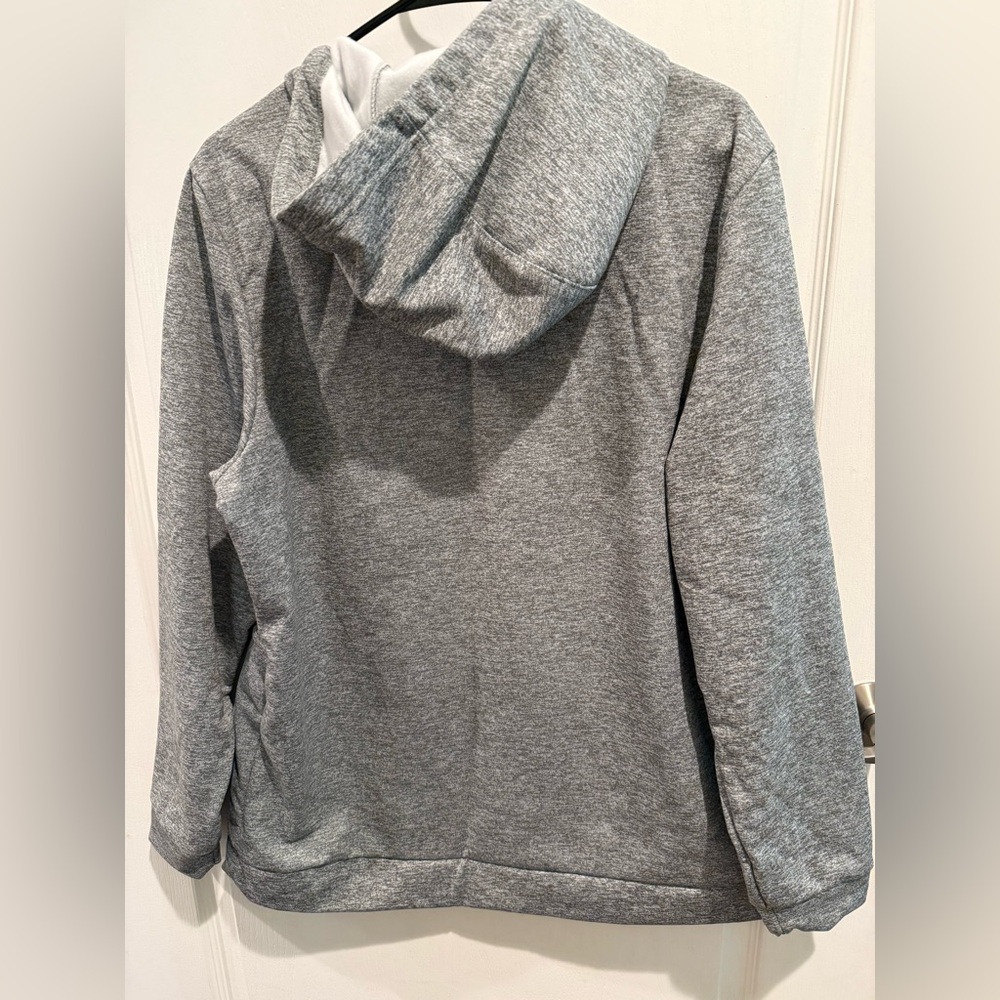 Nike Men's Heather Gray Pullover Hoodie - Picture 2 of 5
